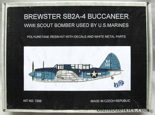 RVHP 1/72 Brewster SB2A-4 Buccaneer, 7288 plastic model kit